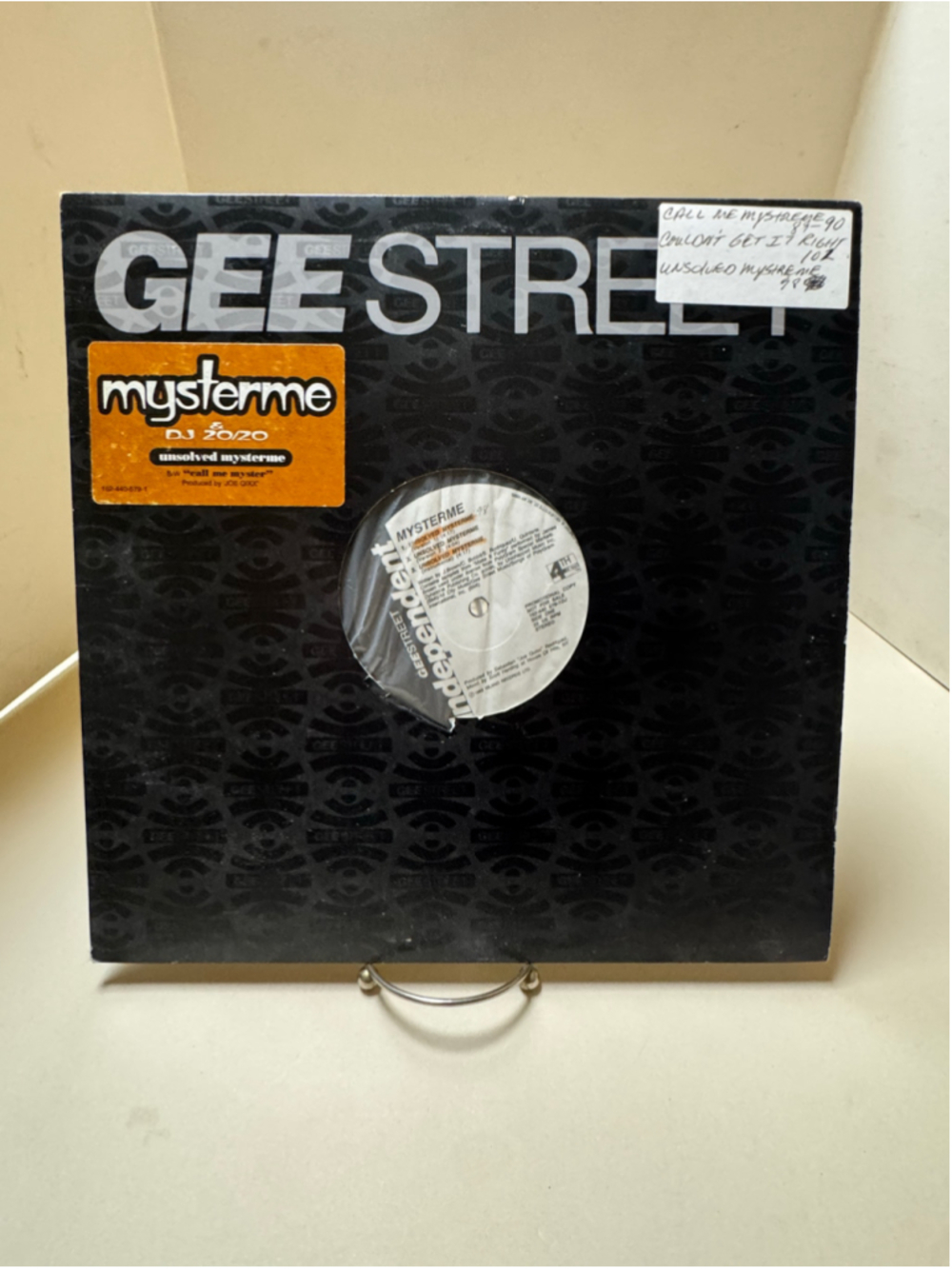 GEE STREET Mysterme Unsolved Mysterme Promo Vinyl LP 12" Single Hip Hop